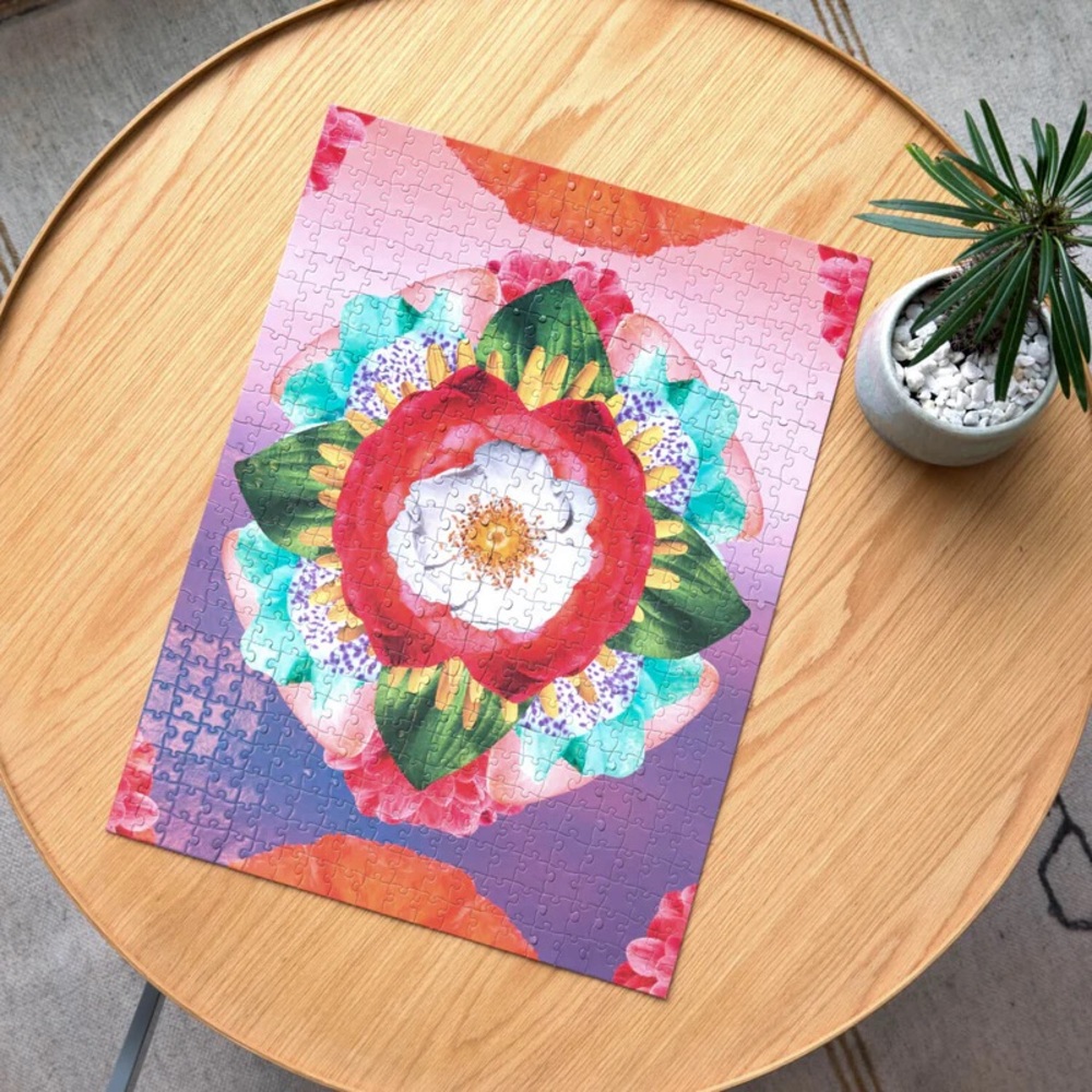 Loftie Jigsaw Puzzle - Flower Print